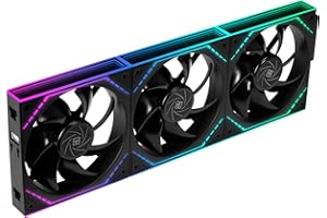 Thermalright TL-M12Q X3 120mm PC Case Fans, 2000RPM High Airflow, ARGB Daisy-Chain, Infinity-Mirror Lighting, 3-Pack