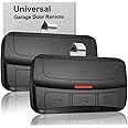 Universal Garage Door Opener Remote Compatible with LiftMaster Chamberlain Genie Craftsman Linear Wayne Dalton Overhead Garage Door Opener has Learn Button or Dip Switch (2 Pack)