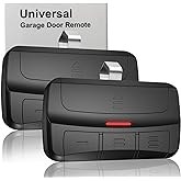 BeanKOneal Universal Garage Door Opener Remote Compatible with LiftMaster, Chamberlain, Craftsman, Genie, Overhead Door, Linear and Wayne Dalton Select Openers, Learn Button or DIP Switch (2 Pack)