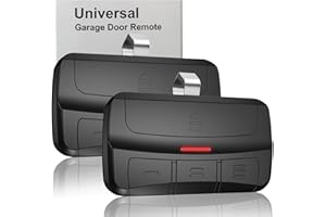 BEANKONEAL Universal Garage Door Opener Remote Compatible with LiftMaster Chamberlain Genie Craftsman Linear Wayne Dalton Overhead Garage Door Opener has Learn Button or Dip Switch (2 Pack)