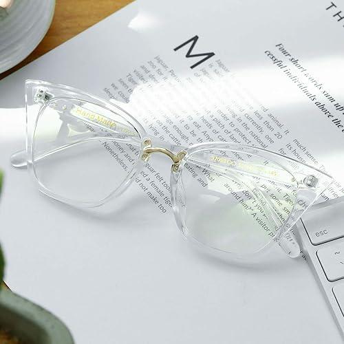 MORESHINE Cute Cateye Blue Light Blocking Glasses For Womens