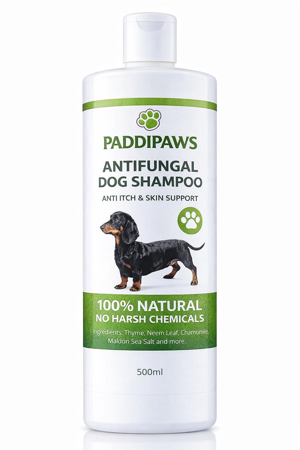 Dog Shampoo for Itchy Skin –100% Natural Antifungal Dog Shampoo - Anti bacterial Dog Allergy Shampoo for Sensitive Skin, Anti Itch Shampoo for Dogs for Fungal Imbalance & Other Skin Problems 500ml