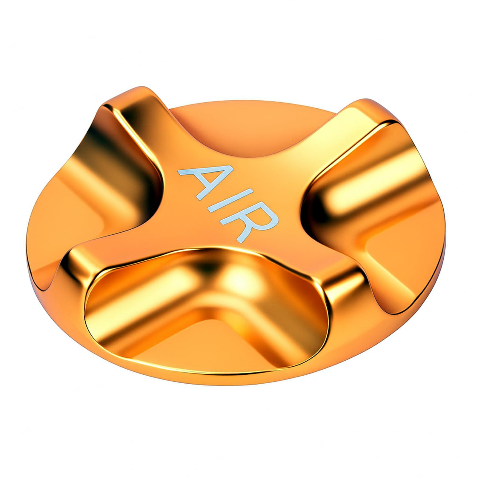 Bicycle Valve Caps Aluminium Alloy Dust Plugs for Presta Schrader Tubes Mountain Bike Road Bike Motorcycle Tire Air Stem Accessories(Yellow)