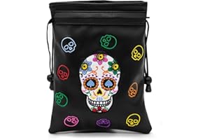 Montela Golf Valuables Pouch,Golf Pouch Bag with Drawstrings Golf Tee Bag Pouch Leather Golf Tee Pouch Golf Ball Bag for Men Women