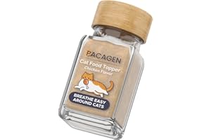 Pacagen Cat Allergen Neutralizing Food Topper - Easy to Use, Pet-Friendly, Effective - A Few Sprinkles Away from A Clear Day