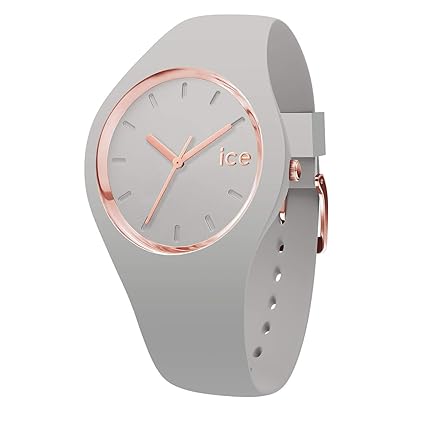 Ice-Watch - Ice Glam Pastel Wind - Graue Damenuhr mit Silikonarmband