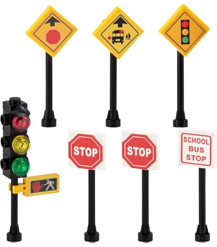 KONTONTY Semáforo De Juguete Con Luces De Colores, Mini Señal De Tráfico Para Casas De Muñecas, Educativo Para Aprender Seguridad Vial, Tamaño 16x12x5 Cm