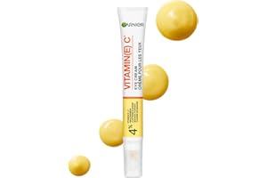 Garnier Brightening Caffeine Eye Cream with Vitamin C, Reduces Dark Circles and Fine Lines for Well-Rested, Brighter, More Ra