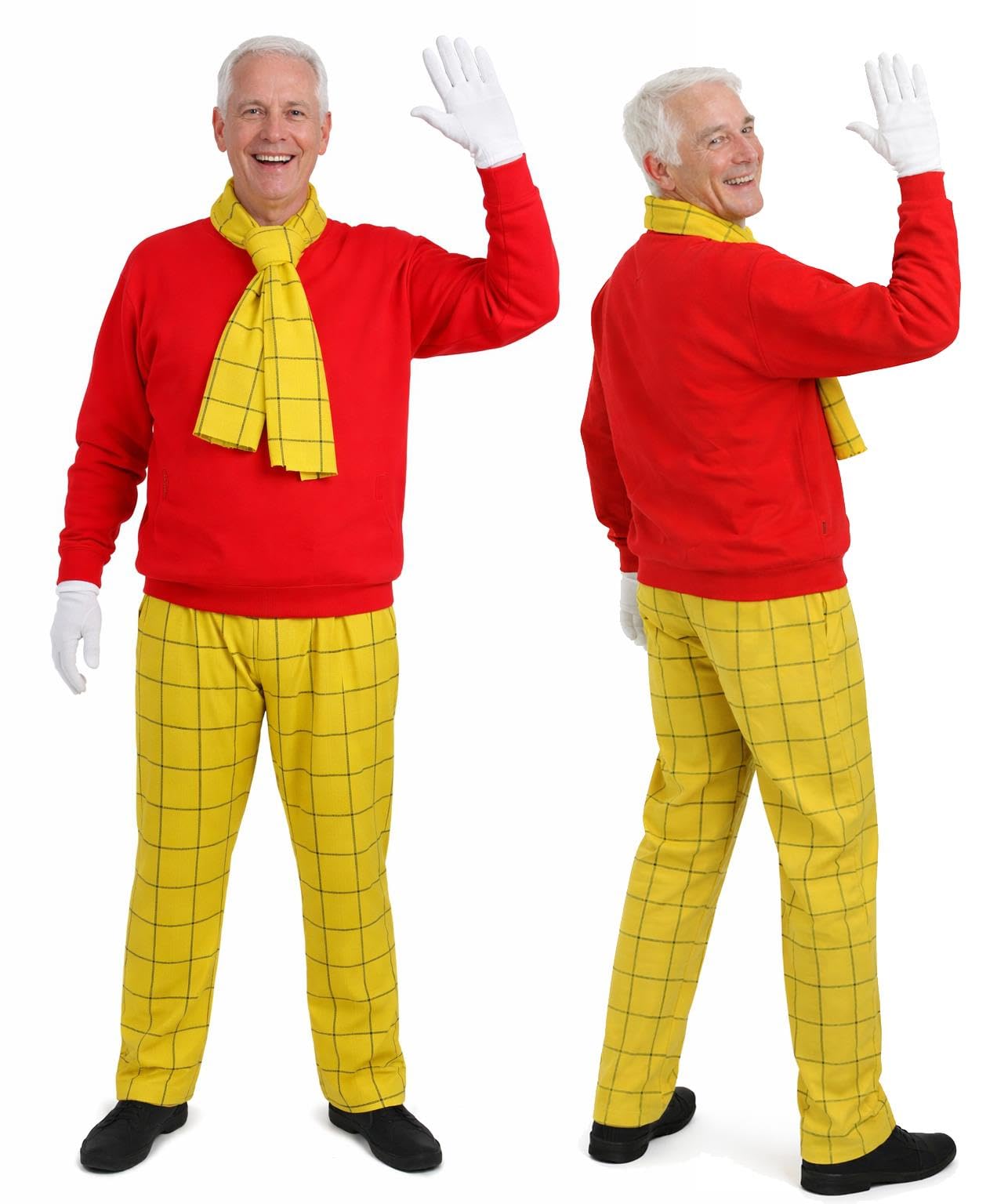 The Dragons Den Adults Rupert Old English Comic Strip Animal World Book Day Movie Fancy Dress Costume [S-M]