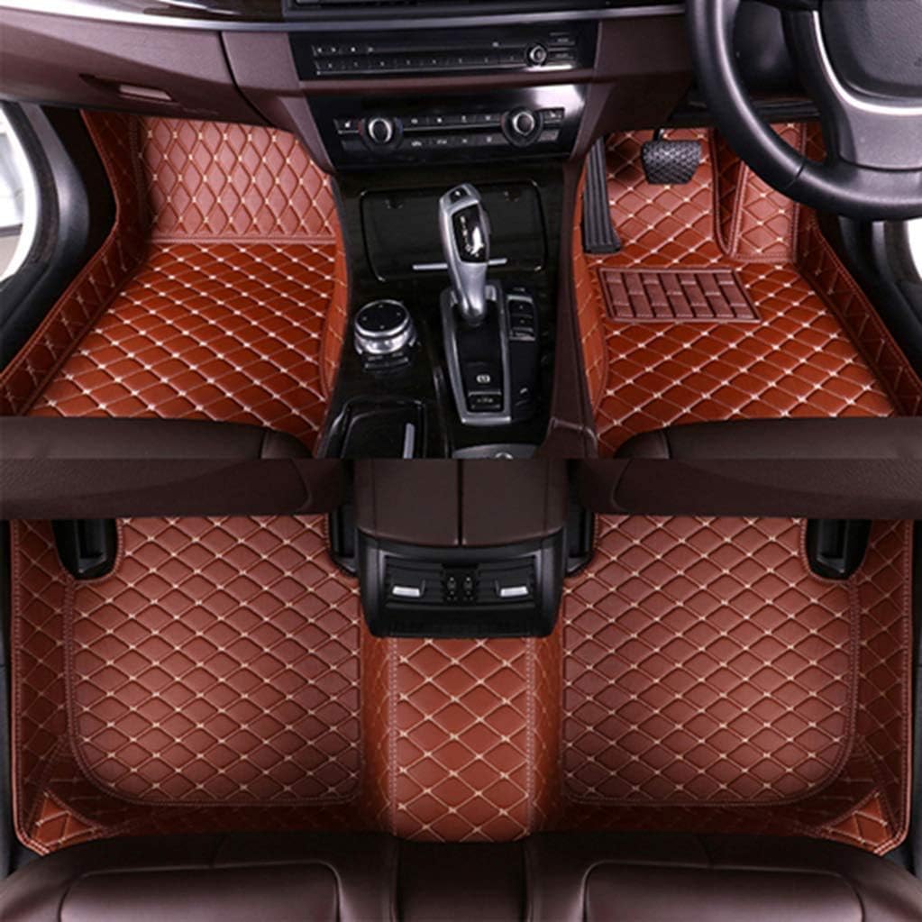 Custom Car Floor Mats For Toyota Land Cruiser Prado 2010-2018 All Full Surrounded Floor Liner Waterpoof Non-Slip Heavy Duty Fit Front Rear Mat,Brown,Toyota camry 2012-2017