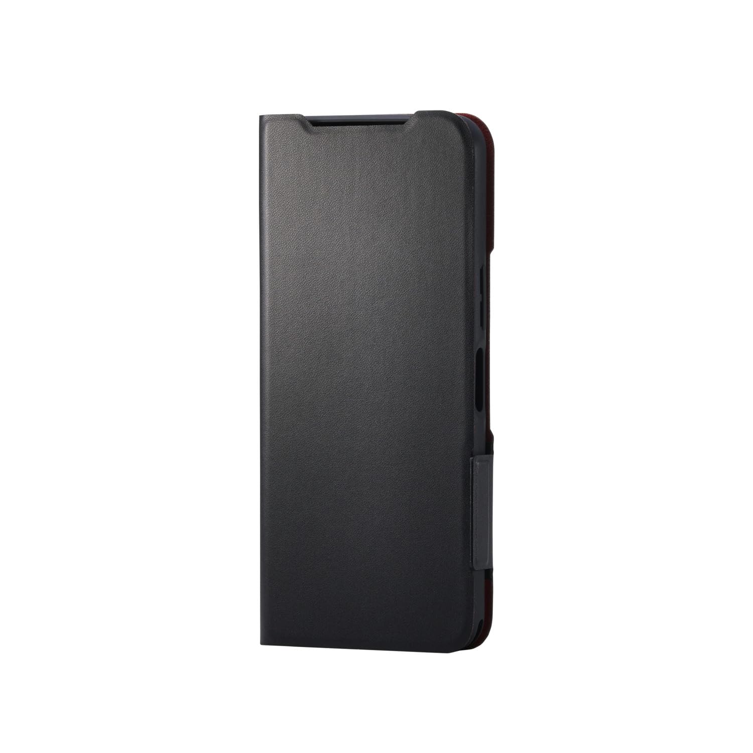 エレコム BASIO active3 ケース カバー 手帳型 ソフトレザー TPU 耐衝撃 衝撃吸収 軽量 薄型 カード収納ポケット スタンド機能 シンプル ブラック PM-K251PLFUBK