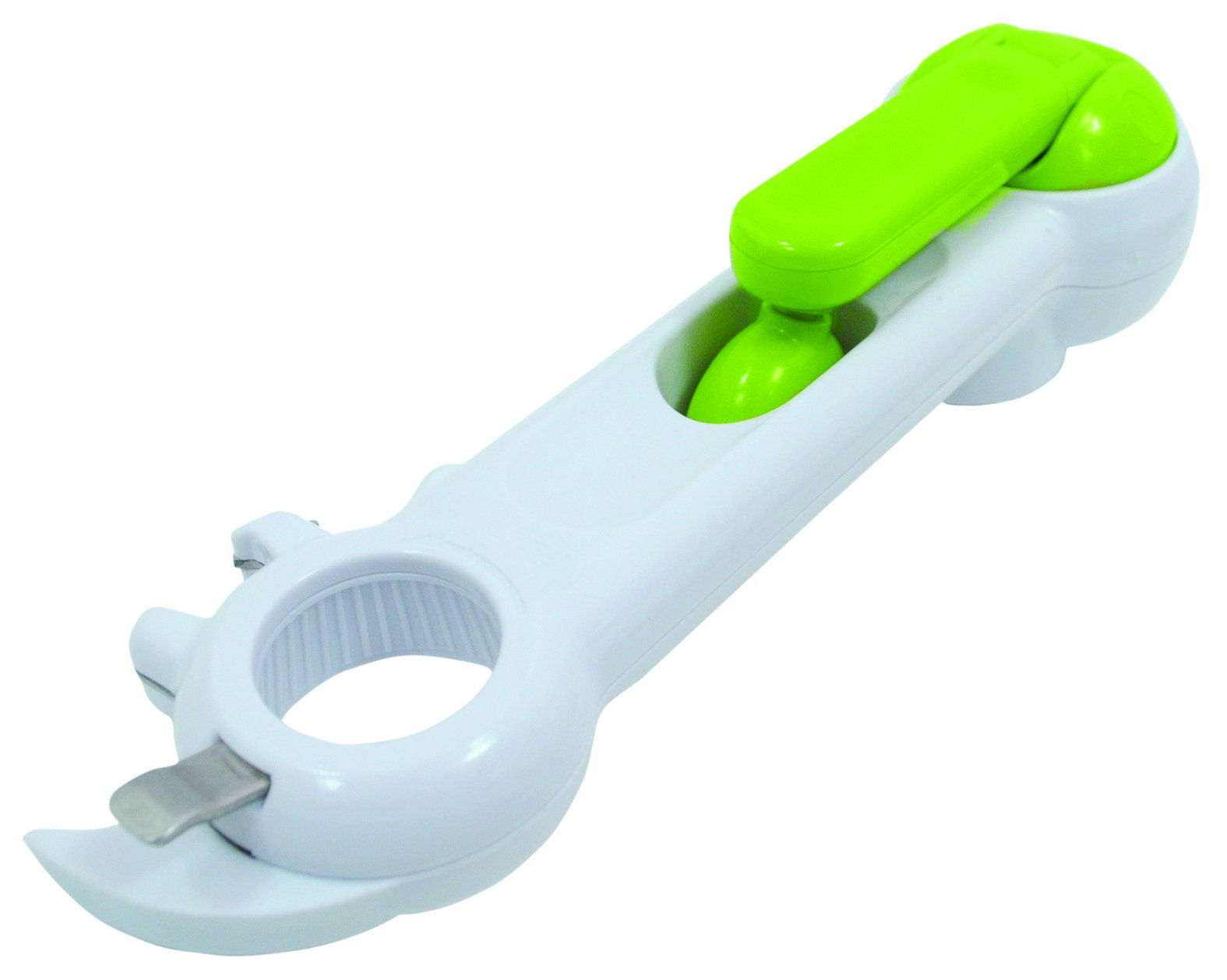 Aidapt Plastic Multi use Tin Opener - Designed for Users with Limited Dexterity, Arthritis or Weakened Grip. Great Kitchen Tool. No More Broken Fingernails. Open Tins, Jars, Bottle Lids and Cans.