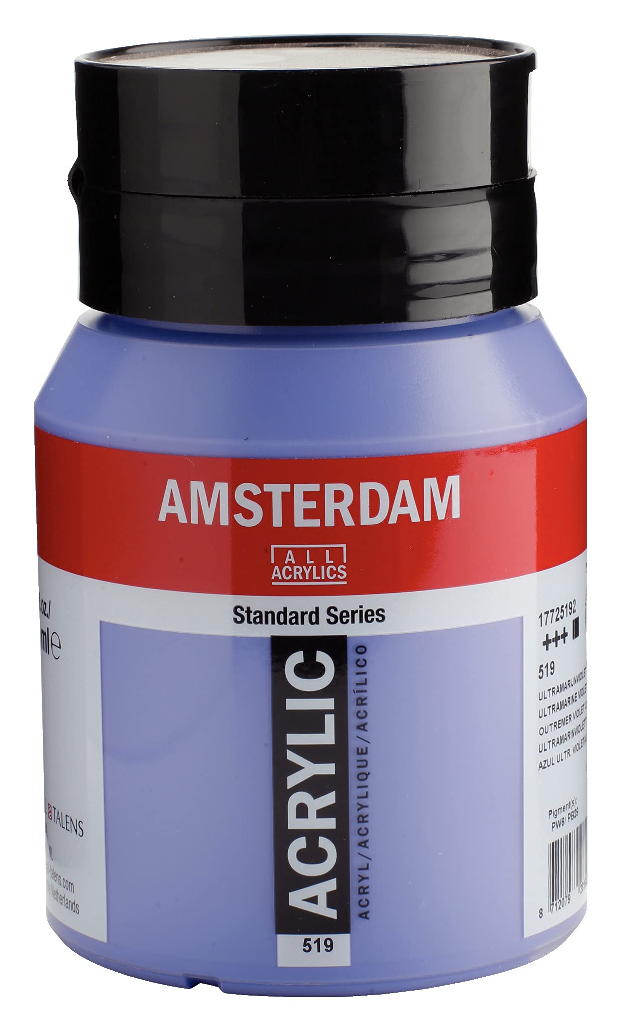 Amsterdam Standard Series Acrylic Jar 500 ml Ultramarine Violet Light 519 (17725192)