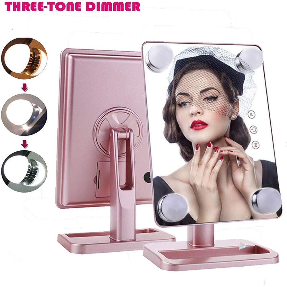 Makeup Mirrors With Lightslighted Vanity Mirror Hollywood Tabletop Makeup Mirror Cosmetic Mirror For