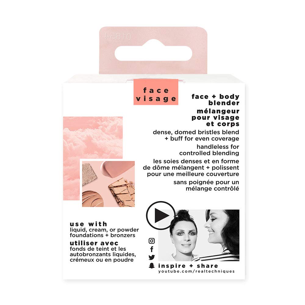 Real Techniques Professional Foundation Makeup Brush, For Even Streak Free Application, Packaging May Vary: Beauty