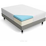 LUCID 12 Inch Gel Memory Foam Mattress - Triple-Layer - 4 Pound Density Ventilated Gel Foam - CertiPUR-US Certified - 25-Year Warranty - Queen