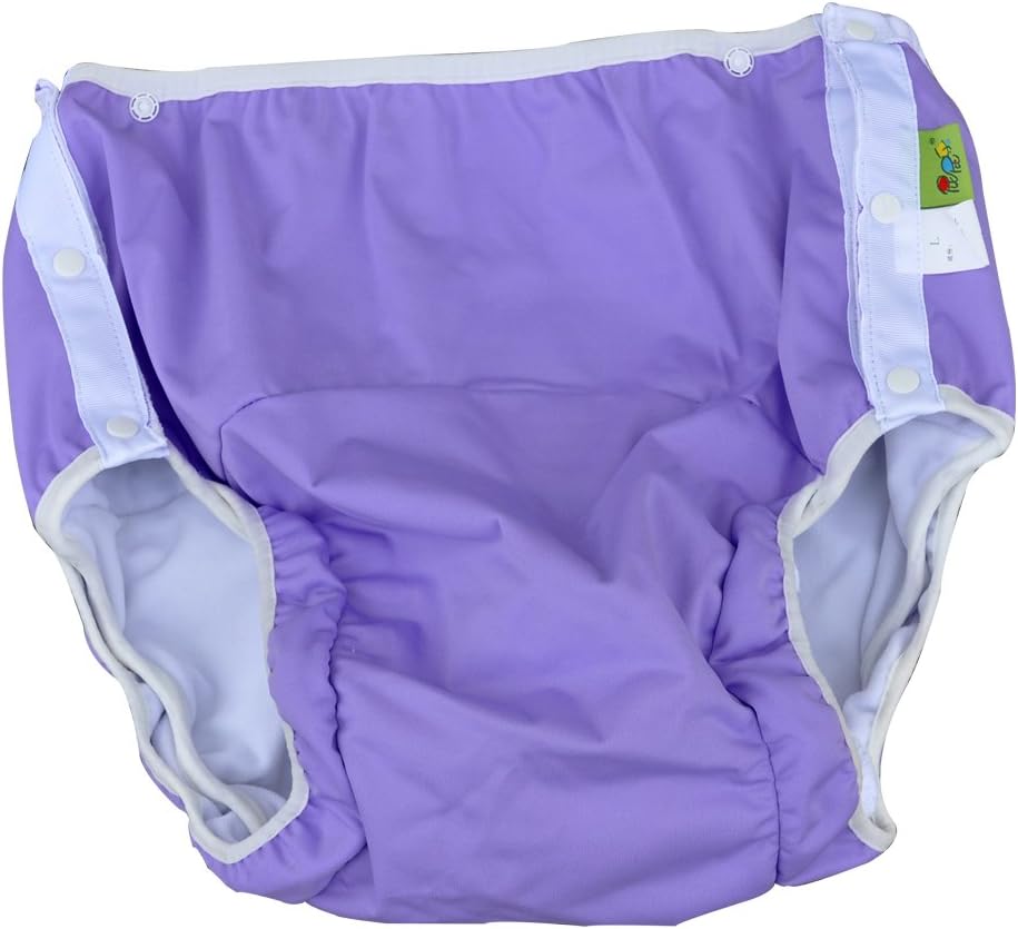 Jiexi® Adults Cloth Diapers Underwear Pants Knicker for Incontinence Care Washable Waterproof Adjustable Reusable (L, PurPle)