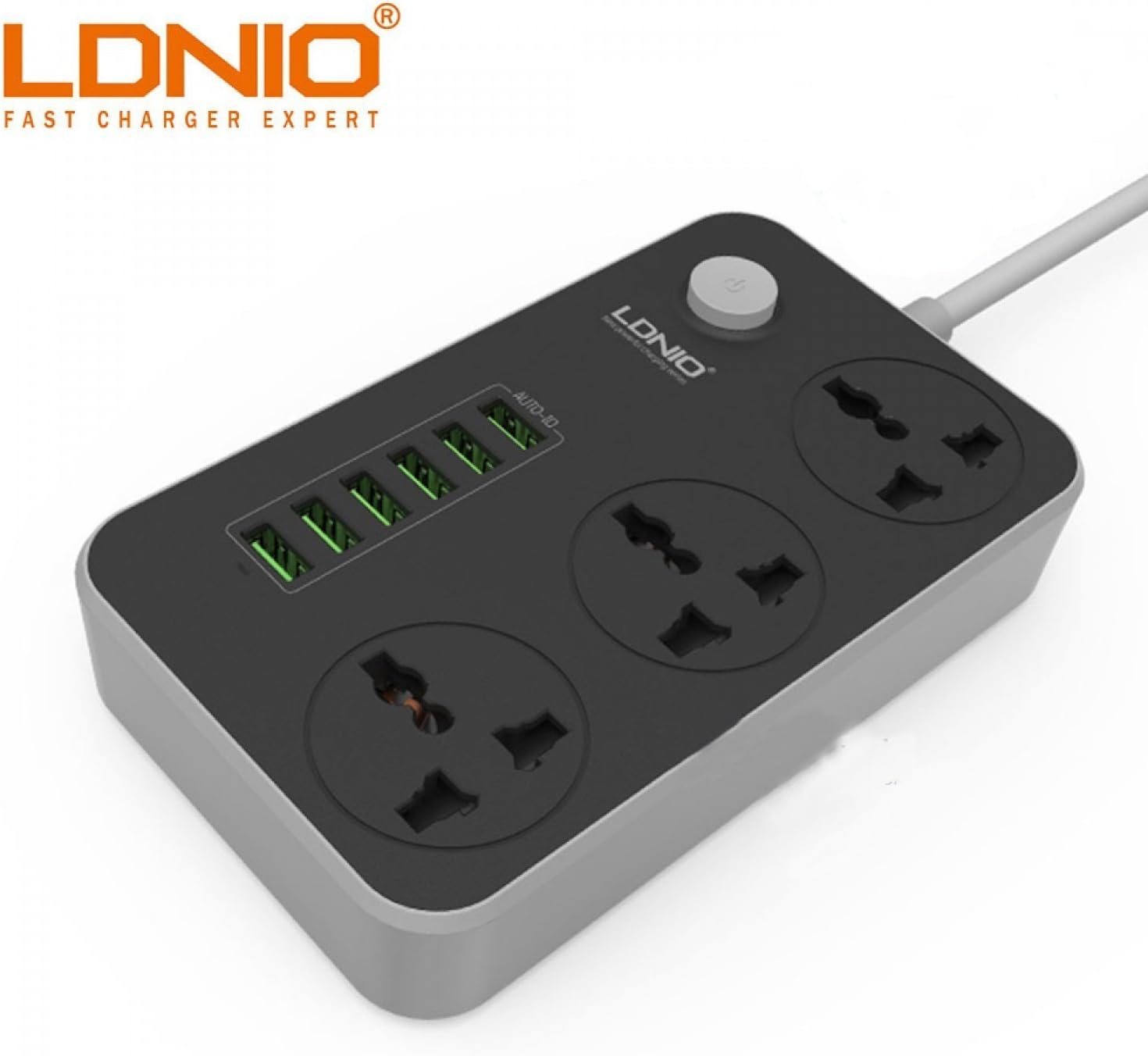 Cellphonez® LDNIO SC3604 Universal USB Type A Charger with Power Sockets.