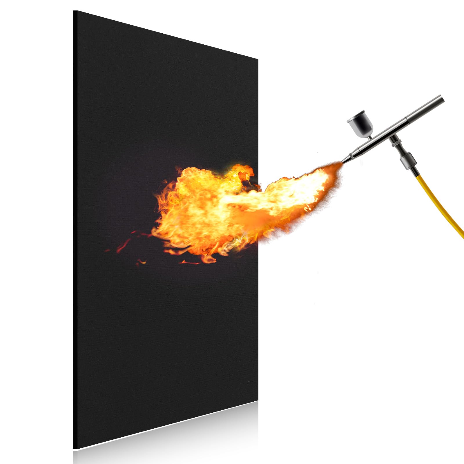 FLASLD Welding Blanket Fireproof Mat Heat Resistant Material Up to 1800°F Flame Retardant Fabric Carbon Felt for Grill Stove Pit Soldering Welders Plumbers (9×12 inch)