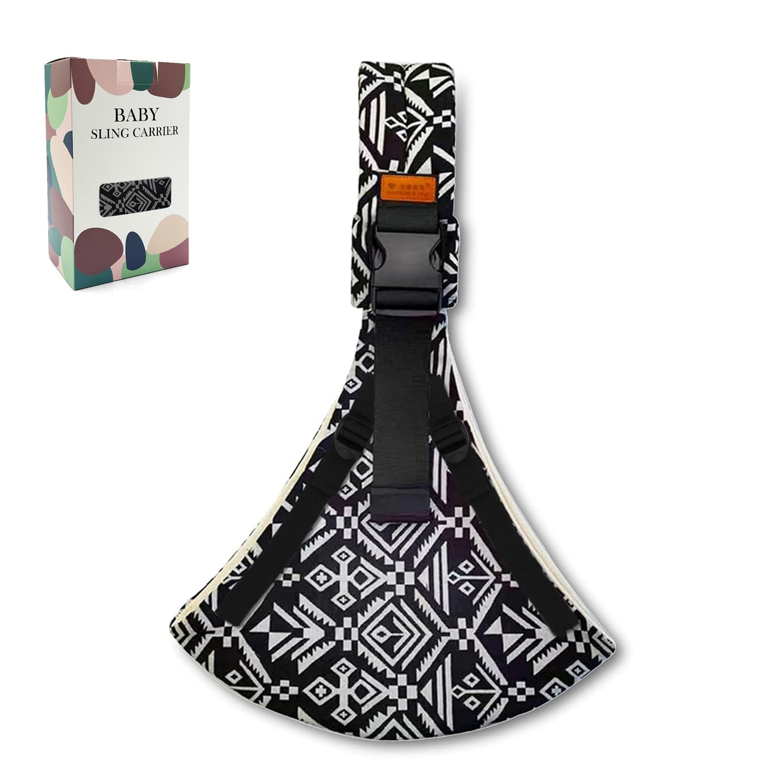 Photo 1 of Baby Sling Carrier 2025 Baby Carrier Newborn to Toddler Sling Lightweight Baby Carrier Sling with Adjustable Straps Toddler Carrier Wrap for 10-30 lbs(Black Sailboat)