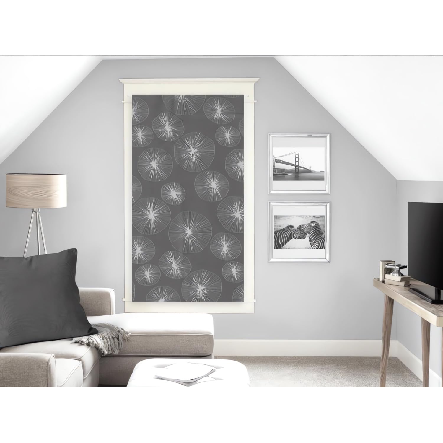 Soleil d'ocre Lionel Broken Vize, Sail, Polyester, Grey, 60 x 160 cm