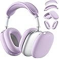 Lerobo Soft Case Cover for AirPods Max Headphones, for Airpods Max Ear Cup Covers/Ear Pad Case Cover/Headband Cover/Max Headband Pad,Accessories Silicone Skin Protector for Apple AirPods Max (Lavender