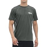 Riverruns Fishing T-Shirt Men’s UPF 50+ Sun Protection Fishing Shirt Short Sleeve Performance Tee #1006