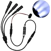 Prop And Scenery Lights Storm Lightning Simulation Light Kit 9 Volt | Three Led Mini Heads And Controller For Battery-Operated Special Effects Lighting For Costumes And Props