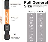 toolant 1/4” Hex Shank Impact Drill Bit Set, 2” CNC Milled Tips, 10 pcs view 5