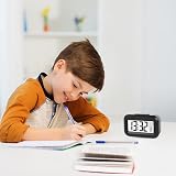 Vicloon Digital Alarm Clock Bedside LED Display 12/24H Snooze Temperature Date view 7