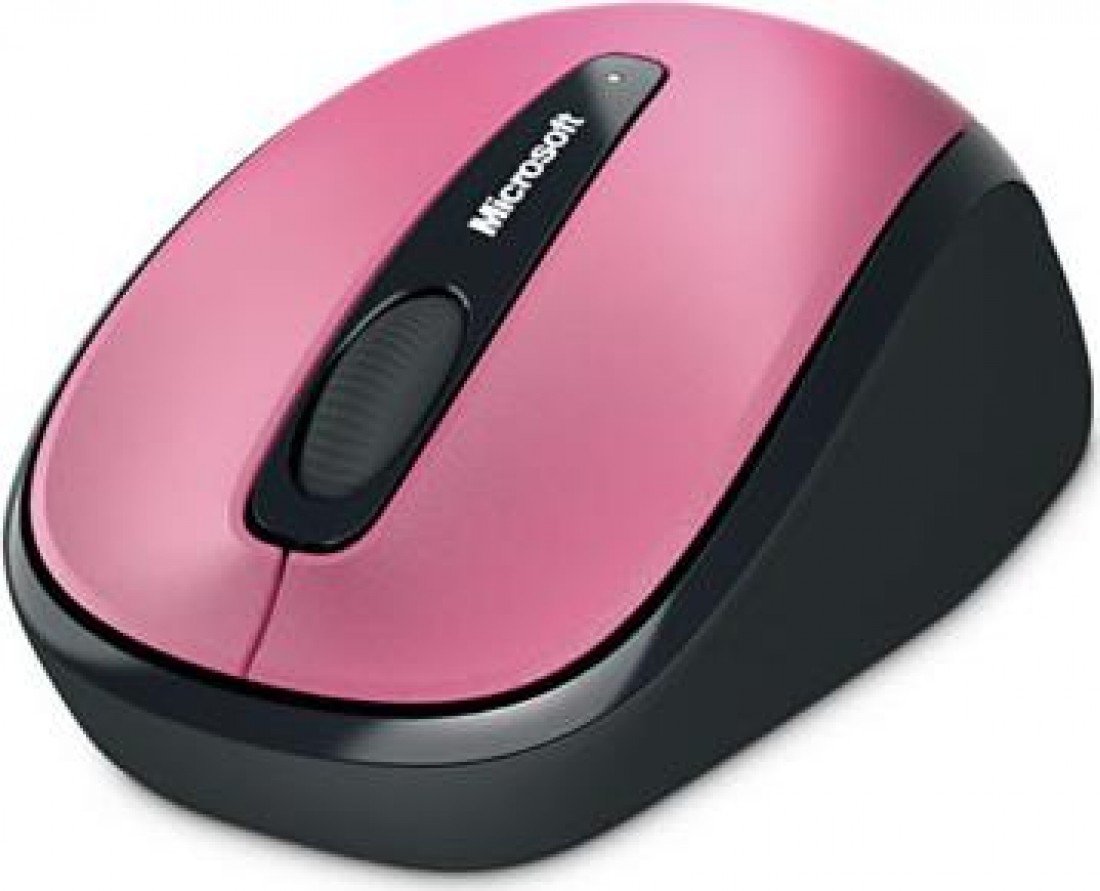 Microsoft Wireless Mobile Mouse 3500 - Magenta Pink Gloss
