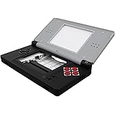 eXtremeRate Classic NES Style Replacement Full Housing Shell for Nintendo DS Lite, Custom Handheld Console Case Cover with Buttons, Screen Lens for Nintendo DS Lite NDSL - Console Without