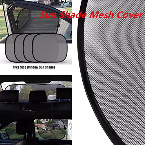 5 Pcs Car Window Screen Shades by Northbear-Mesh Car Window Shade, Baby Car Sun Shade, UV Protection for Kids Passengers Travel Glare Protector - Thumbnail 6