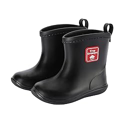 Tree Grandpa Toddler Rain Boots Baby Kids Easy-on