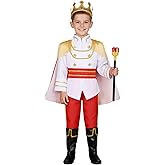 Nuehoryu Prince Charming Costume for Kids Boys Royal Prince King Dress Up