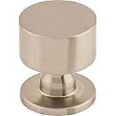 Top Knobs TK821BSN Serene Collection 1-1/8" Lily Knob, Brushed Satin Nickel