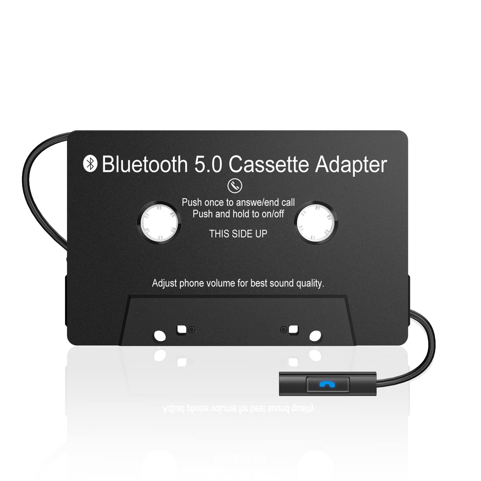 Photo 1 of Kedok Audio Cassette Aux Adapter, Bluetooth 5.0 Cassette Receiver,Cassette Tape to Aux Adapter,Tape Audio Adapter, Tape Desk Player for Listening Mobile Phone Music and Car Voice,Hands Free