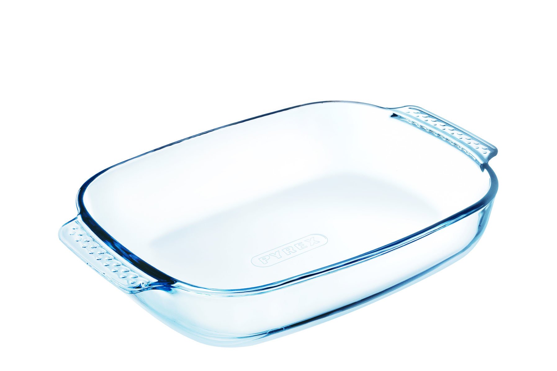 Pyrex Borosilicate Glass Rectangular Roaster with Easy Grip Handles, 39x25cm