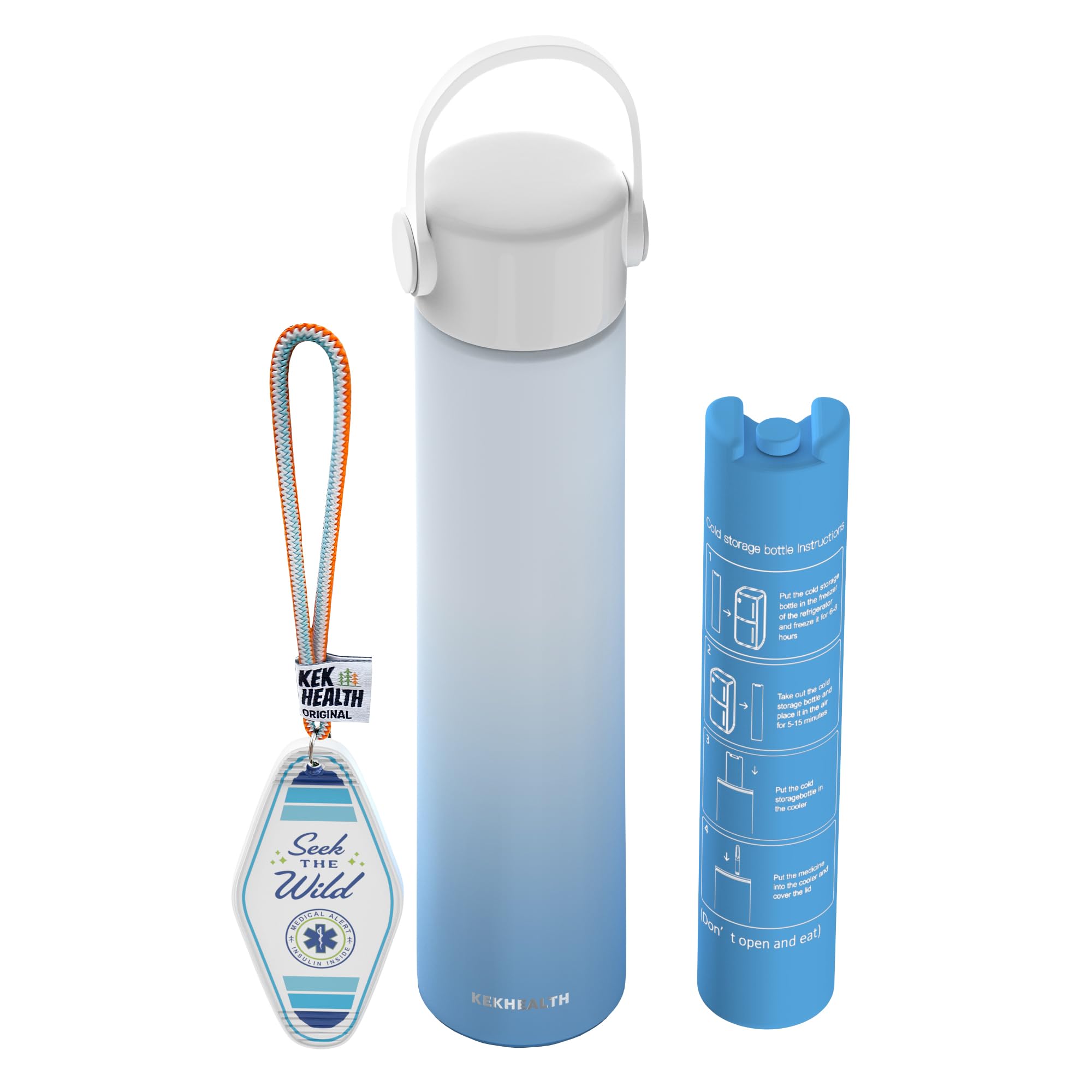 Pochette Isotherme KEKHEALTH Pour Insuline - Gel Réfrigérant 2-8°C Jusqu'à 16h - Validée TSA