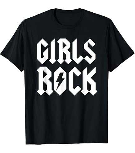 Amazon.com: Rock N Roll Girl Music T-Shirt : Clothing, Shoes & Jewelry