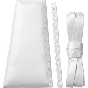 cobee Satin Corset Back Kit for Wedding Dress, Zipper Replacement Adjustable Lace Up Back Corset Conversion Set for Dress