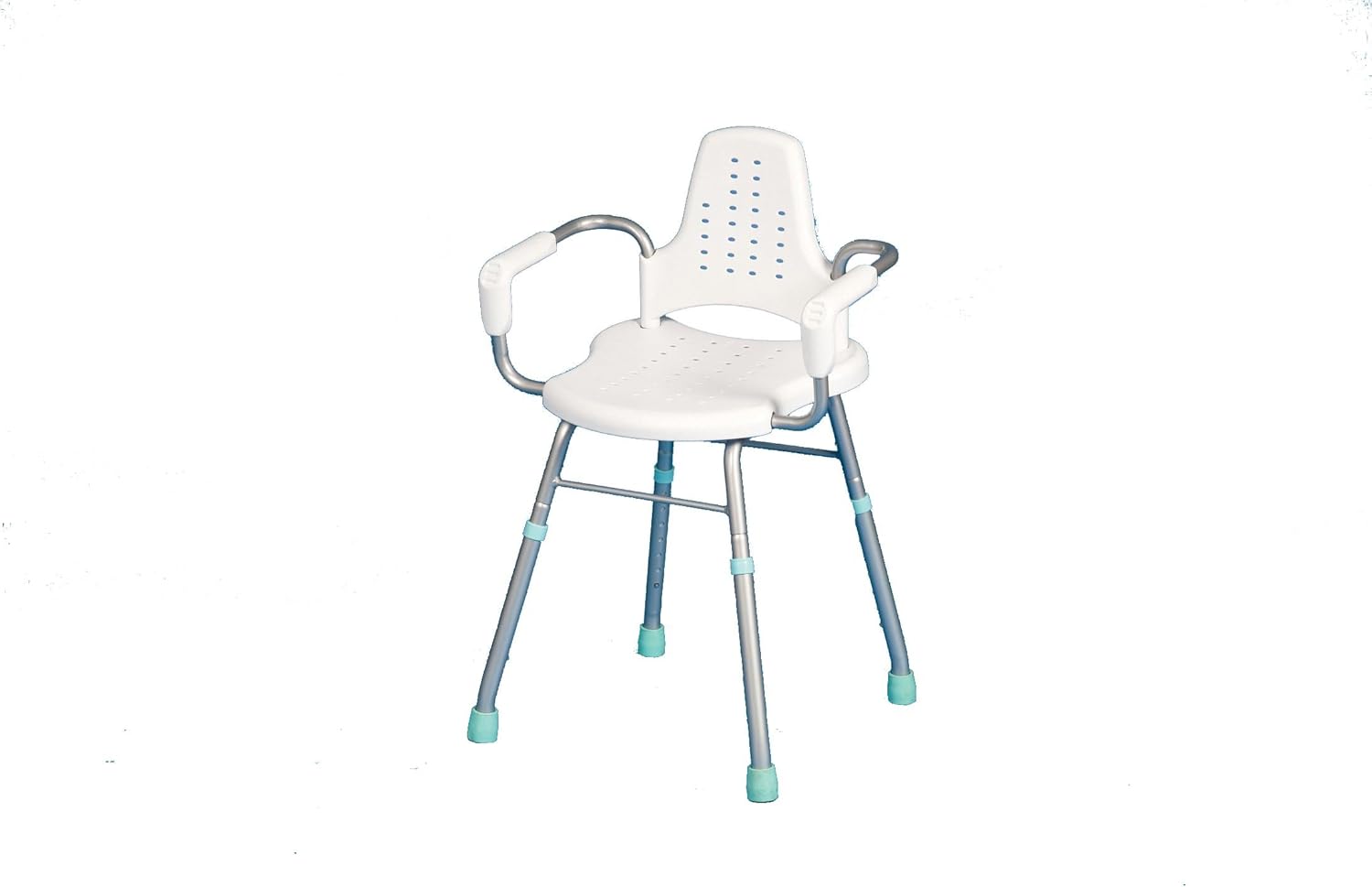 NRS Healthcare Prima Aluminium Height Adjustable Shower Stool with