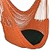 Large Caribbean Hammock Chair - 48 Inch - Polyester - Hanging Chair - orange