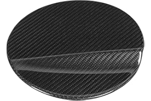 Jauarta Dry Carbon Fiber Fuel Door Cover Car Gas Cap Replacement for Ford Mustang 2014 2019 Protected Weatherproof Self Adhes
