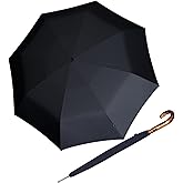 Knirps S.770 Long Automatic Stick Umbrella, Straight, Lightweight, Premium, Italian Maple Wood Handle
