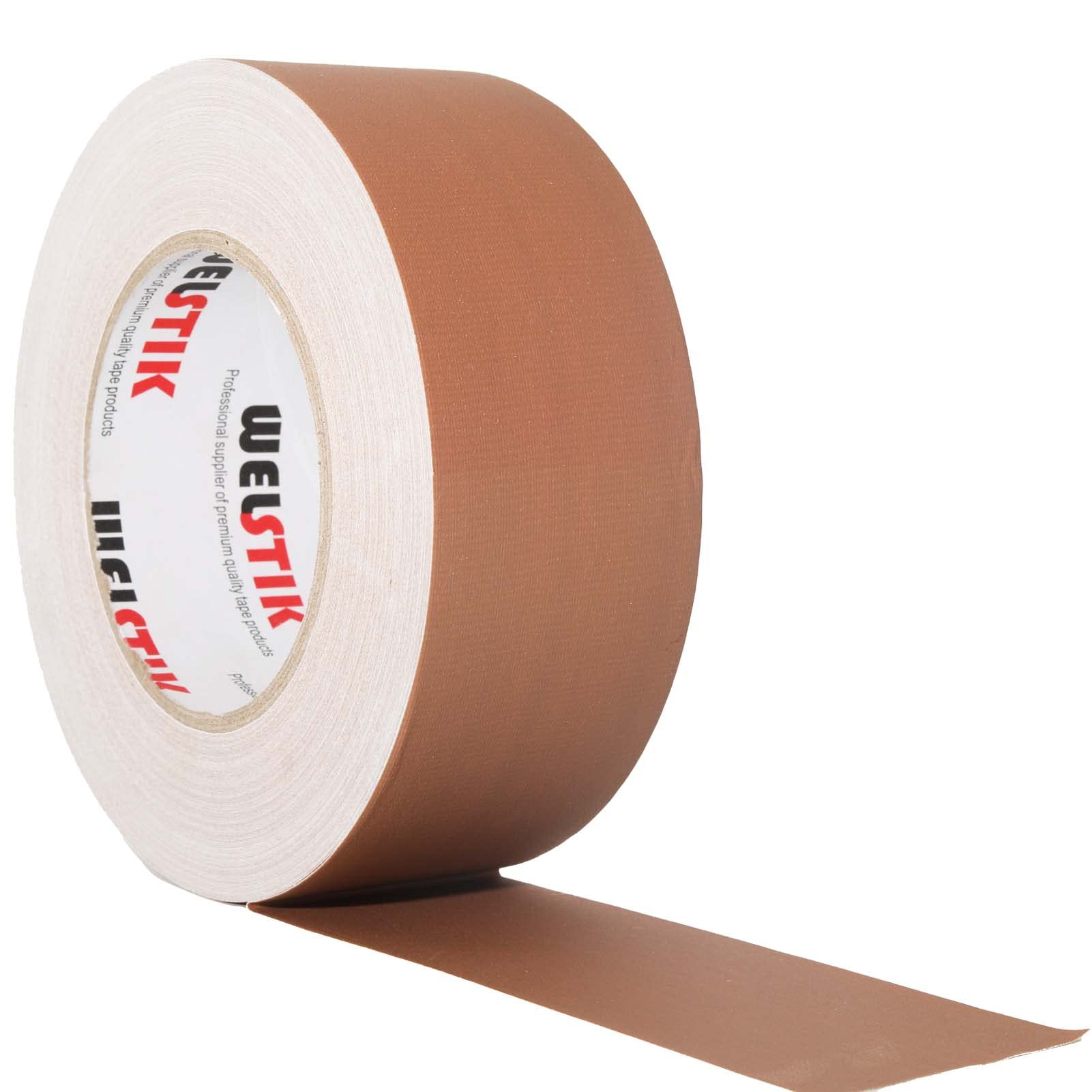 WELSTIK Professional Tan Gaff Tape 50MM x 27M, Matter Gaffer Tape, Multipurpose, No Residue, Easy Tear