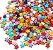 Rockin Beads Brand, 1000 Mixed Acrylic Star Spacer Beads 9mm Round Sold Per Pack of 1000