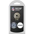 Team Golf NFL Golf Cap Clip with 2 Removable Double-Sided Enamel Magnetic Ball Markers, Attaches Easily to Hats