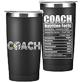 CFGBFDGH Coach Gifts Tumbler, 20oz Stainless Steel Insulated Coffee Tumbler with Lid, Volleyballs Tumblers, Volleyball Gifts for Men Boyfriend Coach, Him, Sports Coaches Christmas Birthday Gift