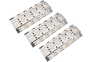 GasSaf Heat Plate for Select Turbo Gas Grill Replacement Parts, 16.5 inch Stainless Steel Briquette Trays for BBQ Galore Grand Turbo STS, Elite, Classic Grill Parts, 3-Pack Heat Trays(16 1/2 x 6 1/2)